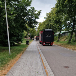 die letzten Meter vor der Festwiese